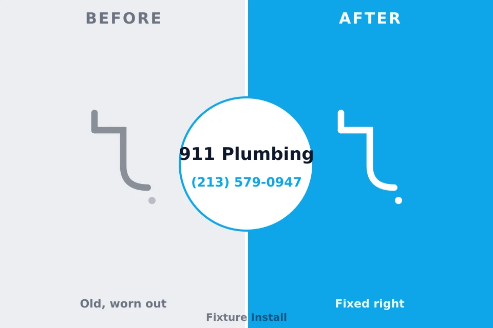 Before and after: plumbing company Milford, IL